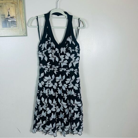 RACHEL Rachel Roy Black and White Floral Mini Dress - Picture 2 of 15